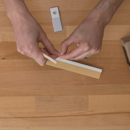 Single-sided tape on back