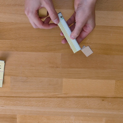Single-sided tape on front