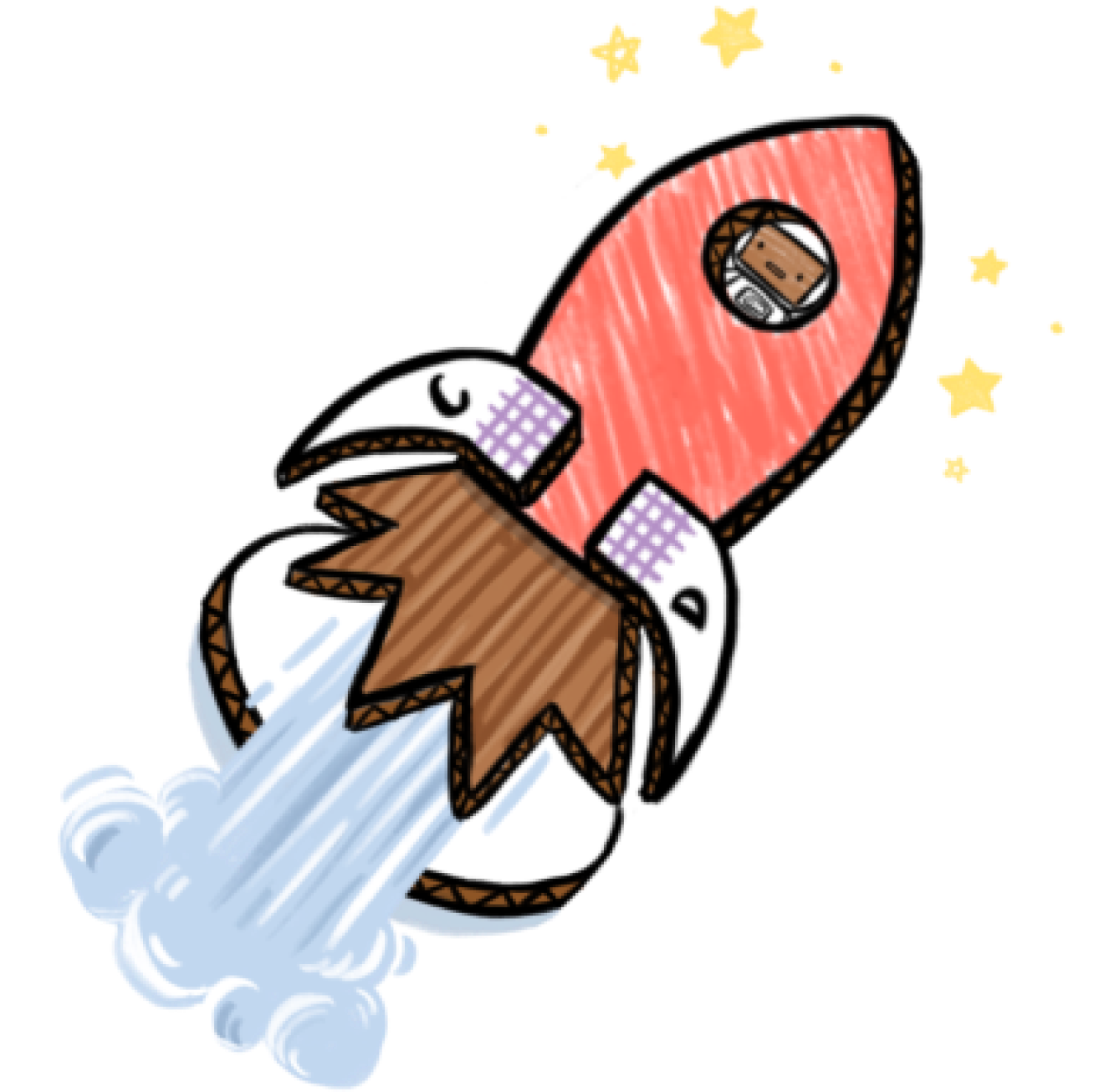Rocket ship hero image